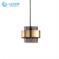 Lampade a sospensione a soffitto in metallo LEDER