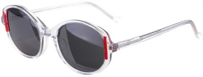 C1 Acetate Sunglasses Transparent_Red