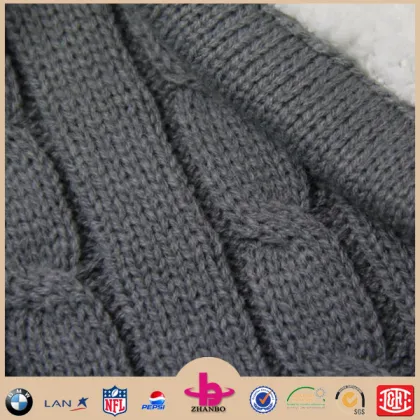 100% Acrylic cable knit fabric sweater fabric