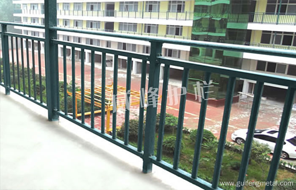 Wrought iron window guardrails, air-conditioning railings