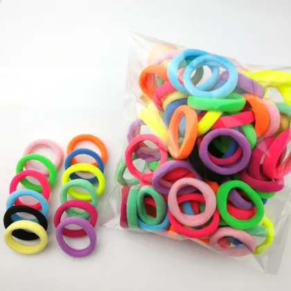 100Pc Girl elastic hair bands Black White Hair accessories 2020 Gum For Hair ponytail Rubber Bands holder gumki do wlosow isnice