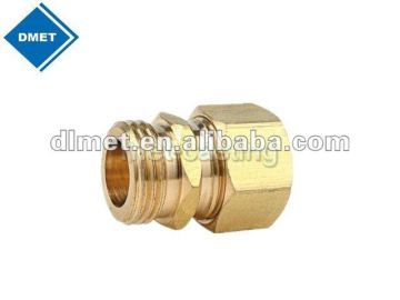 forging and machining brass hydraulic compression fitting