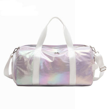 2024 Holographic Yoga Ladies Gym Bag: Waterproof Workout Travel Duffel Sport Bag with Separate Wet Compartment
