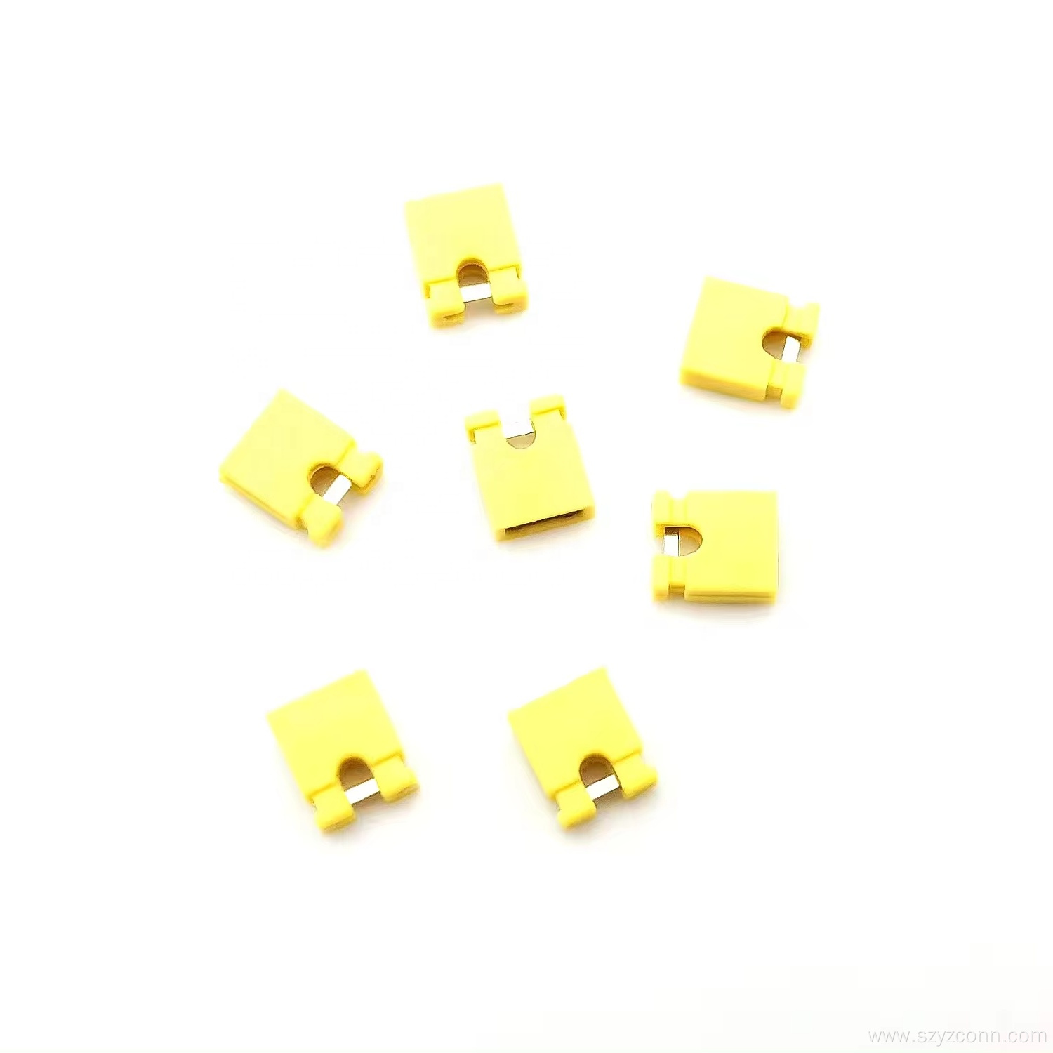 2.54mm Pitch Mini Jumper Cap Open Yellow