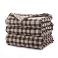 Plaid Reusable Airline Modacrylic Blanket For Travel