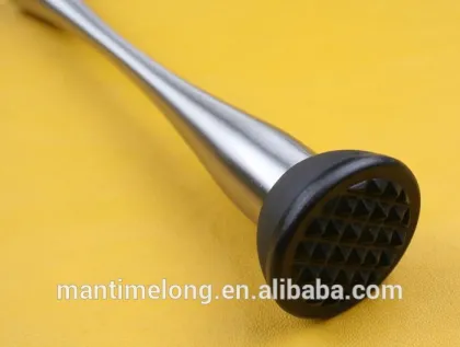 stainless steel bar pestle cocktail muddler for crushing ice barware