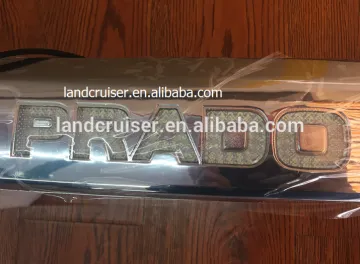 2014 rear door plate for toyota PRADO , FJ150 /prado rear door plate with led