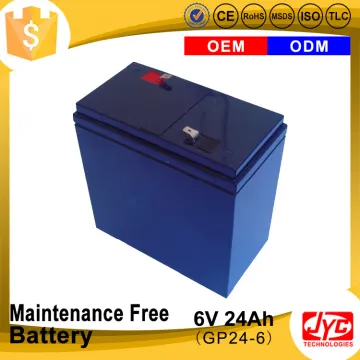 Guangdong supplier longest life rechargeable 6 volt dry cell battery