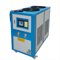 Air cooled chiller for injection machine cooling