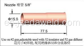 Boquilla de gas de soldadura TWC