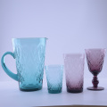 Vaso de agua único cubierto de colores para la venta