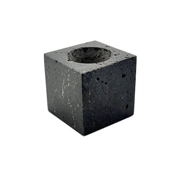Black Marble Candle Holders for Aromatherapy and Weddings