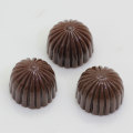 Populaire mini kleurrijke gestreepte koekjes hars kralen cabochon 100 stks chocolade handgemaakte ambachtelijke decor sleutelhanger diy kunst decoratie