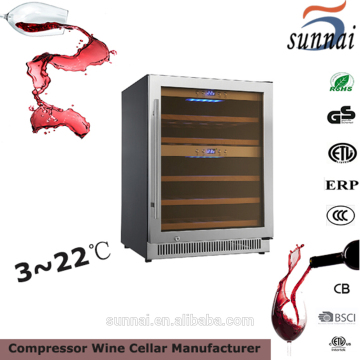 142L Single zone compressor wine fridge