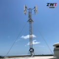Torre de telecomunicações na cobertura com design durável