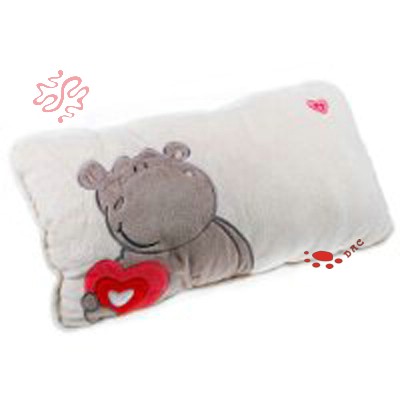 bear with heart plush cushion