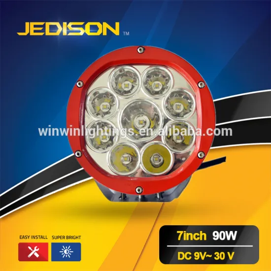Flood Spot 24V 12V Off Road 90w driving led work light red for 4x4 offroad