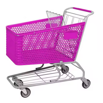Colorful Plastic Cart for Supermarket Supermarket Colorful Plastic Shopping Cart Supplier