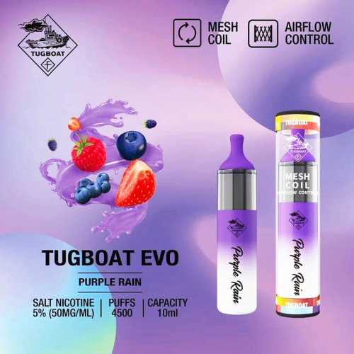 TUGBOAT Evo Disposable Vape 4500Puffs Best Flavor