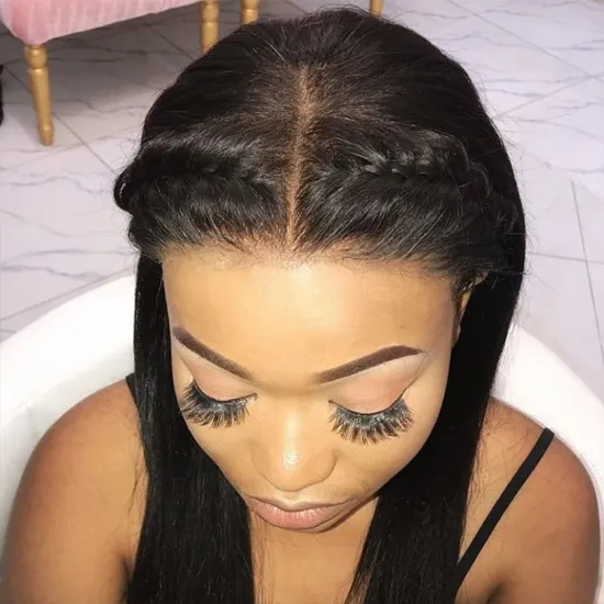 Wholesale Straight Raw Brazilian Virgin Human Hair Full Hd Lace Front Wig Cheap Transparent Lace Frontal Wig For Black Women