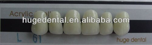 PMMA temporary denture acrylic shell