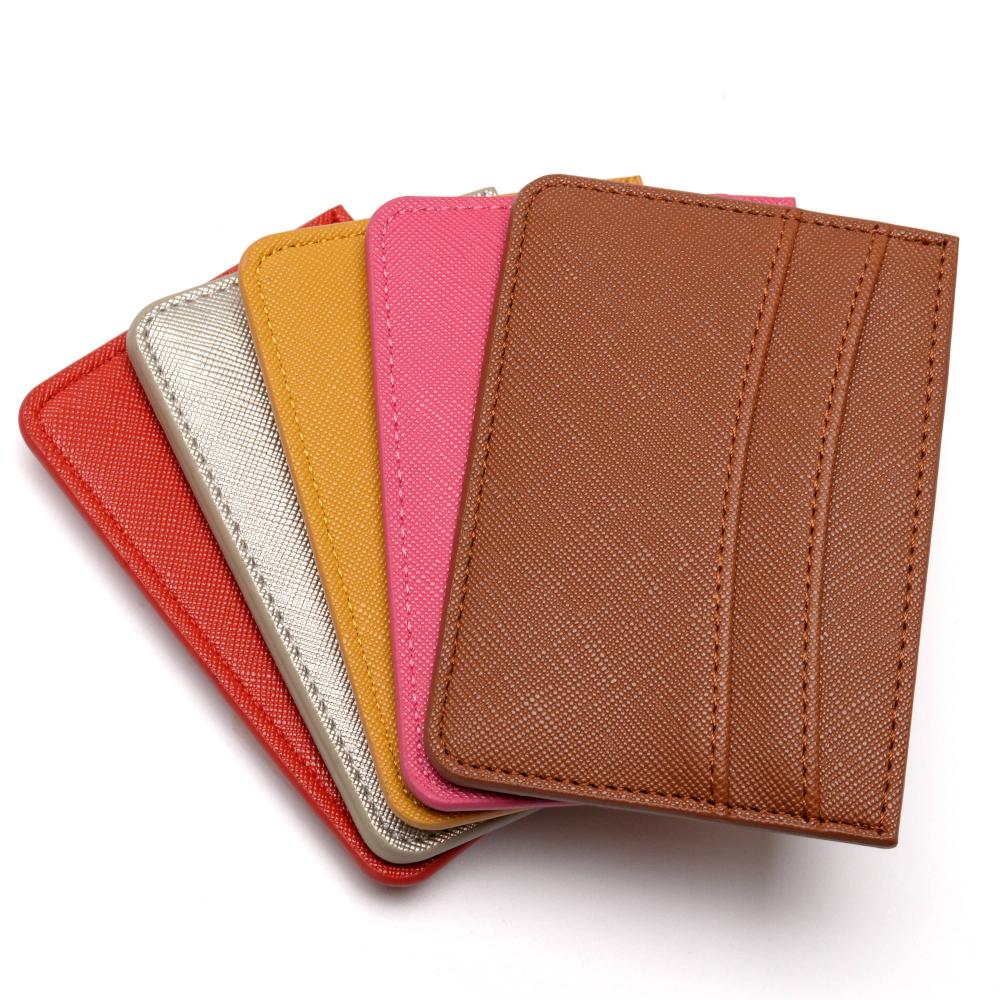 Multi-couleur 2 pack Slim Minimalist Wallet Carte Holder
