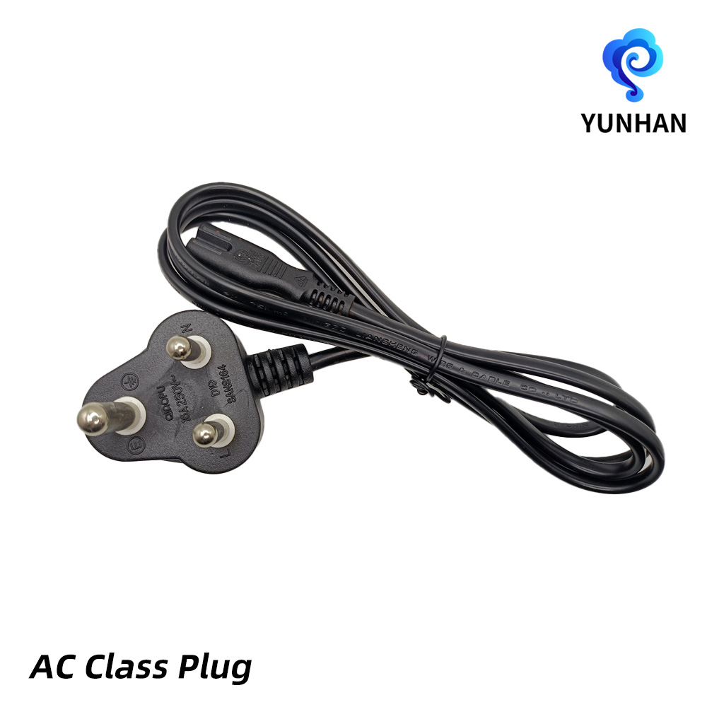 Kabel ekstensi IEC tiga pin India khusus