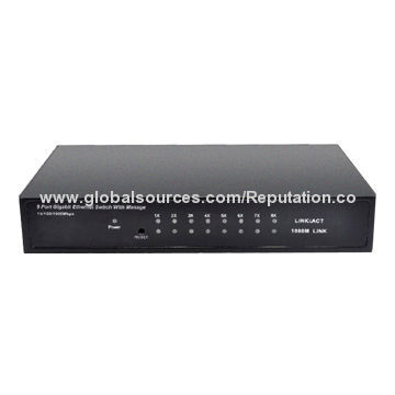 BL-SG108M Metal 8 Ports Gigabit Desktop Web Smart Switch, Supports Virtual Cable Test
