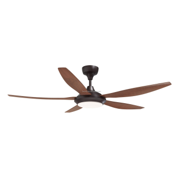 52 Inch Wooden LED Ceiling Fan with Remote Control