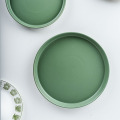 Green Alice Dinnerware Set Ceramic kitchen & tabletop Porcelain Dinner Set Stoneware Tableware European Style