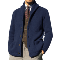 Pull cardigan de châle masculin