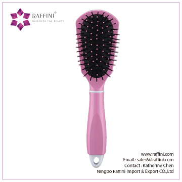 Raffini New Patterned China Supplier Plastic with Concealed Comb Cushion hairbrushes