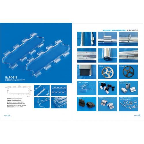 Ingaphandle lokusebenzisa i-polycarbonate rolling shutter emnyango