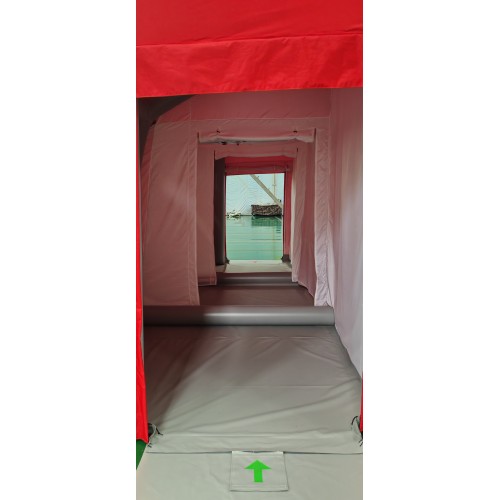 Durable Red Oxford Cloth Tent for Decontamination