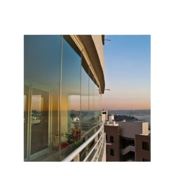 Frameless Glass Curtain Wall System for Terrace and Balcony Glazing
