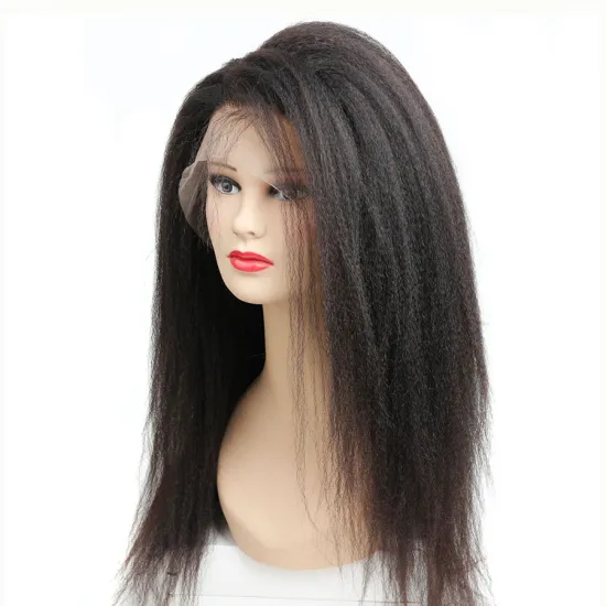 Lace Front Wigs Human Hair For Black Women Swiss Lace Long Style Kinky Straight Wigs With Baby Hair Brazilian Human Hair