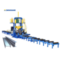 Integrated T H Beam Assembly Welding Straightening Machine