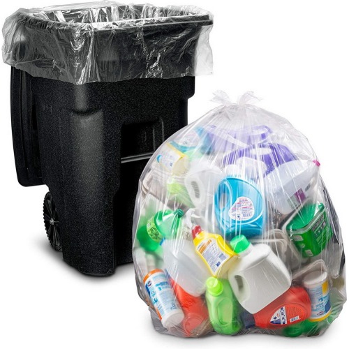 Big LDPE Trash Can Liners Plastic 55 Gallon Garbage Bag