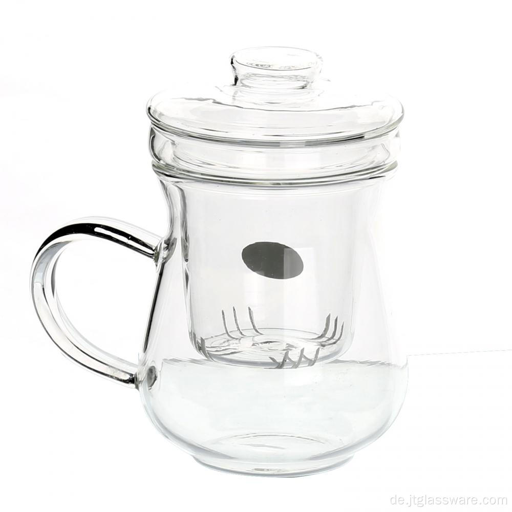 Glas-Tee-Ei-Loseblatt-Tee-Glas-Sieb-Becher