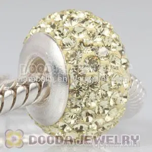 925 Sterling Silver European Swarovski Crystal Beads Wholesale 