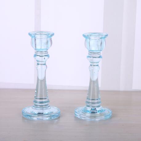 glass taper candle holder