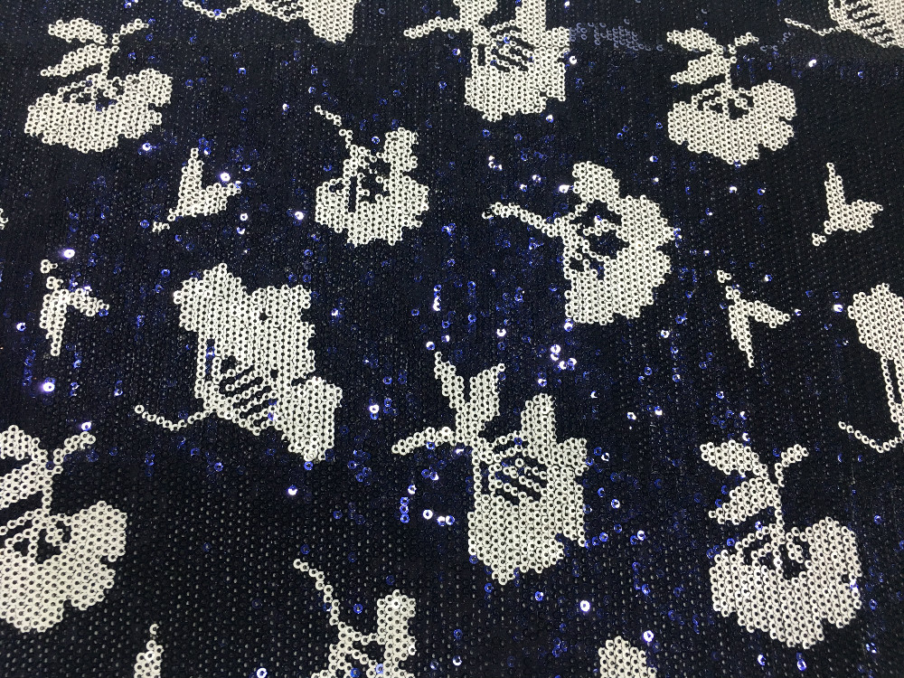 Poly Spandex Sequin Embroidery