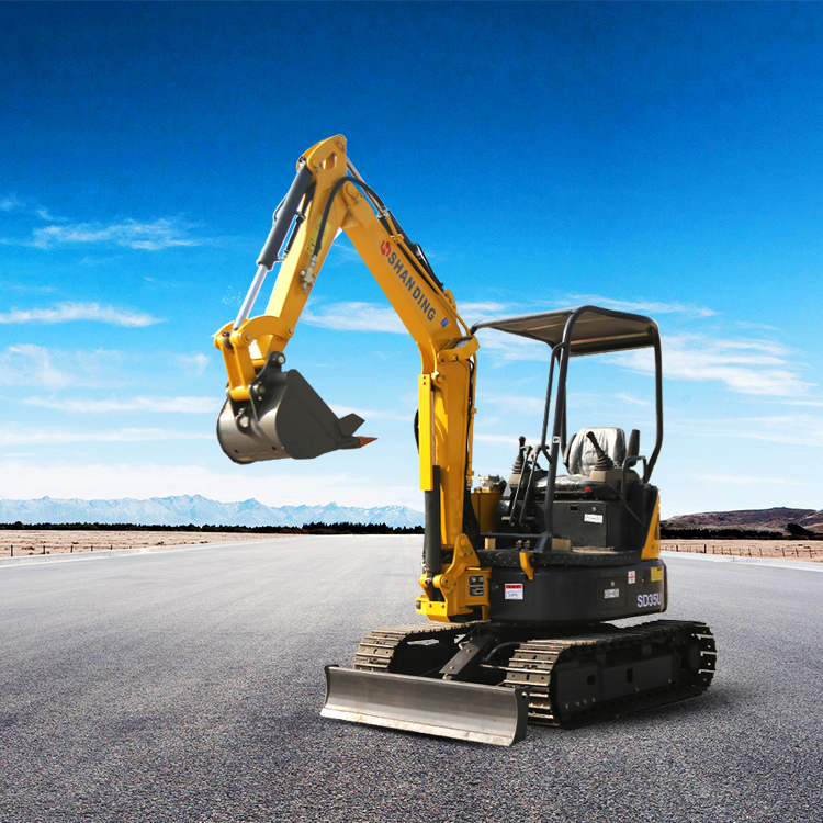 mini excavator with breaker