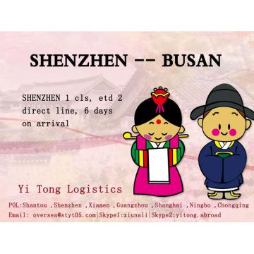 Shenzhen Sea Freight to Busan