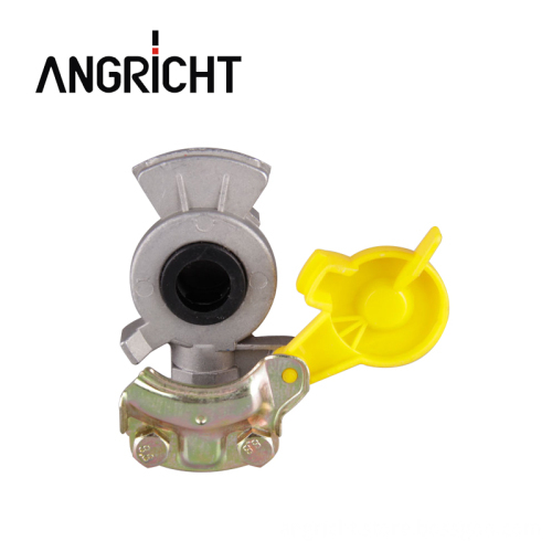 Red and Yellow Truck Coupling Head - Palm Coupling Gladhand