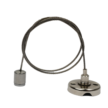 Stainless Steel Braided Dual Lighting Suspension Kits with 1.5ml Cable Grippers for Hanging Systems