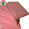 Resistenza al fuoco MDF colore rosso ritardante di fiamma mdf