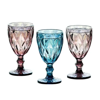 Spotted Pattern Highball Glass - Collins Cooler Drinking Cup