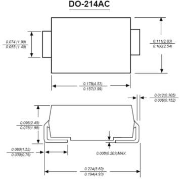 1.0A Surface Mount Rectifier RS1A-RS1M
