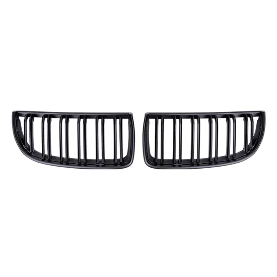 Factory Direct Matte Black Double Line Grille for E90 3 Series Car (2005-2008)